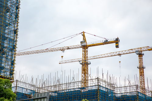塔吊施工安全生產工地攝影圖 攝影圖